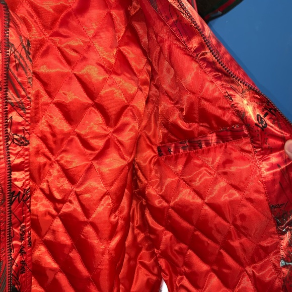 Guess Red Bomber Jacket - Picture 3 of 4